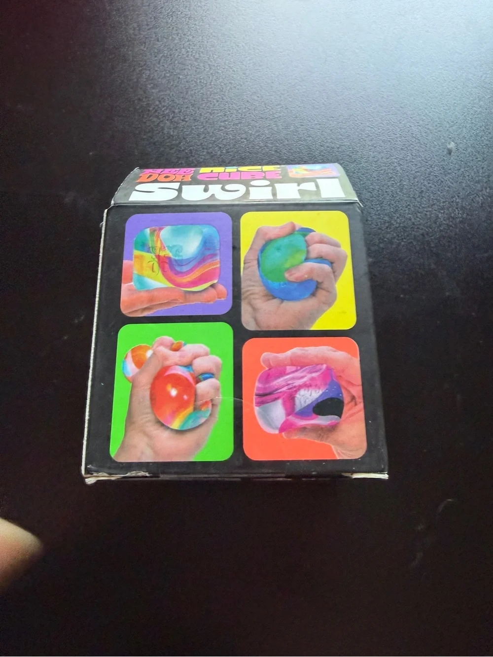 New Nee Doh Nice Cube Purple Blue Green Swirl Solid Squish Schylling Needoh